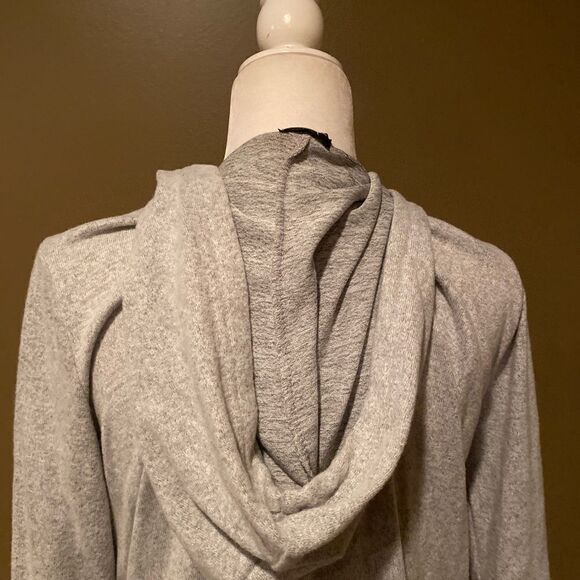 Justify Grey Hooded Cardigan Size XL - Picture 6 of 10
